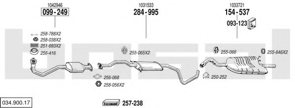 BOSAL 034.900.17 Exhaust System